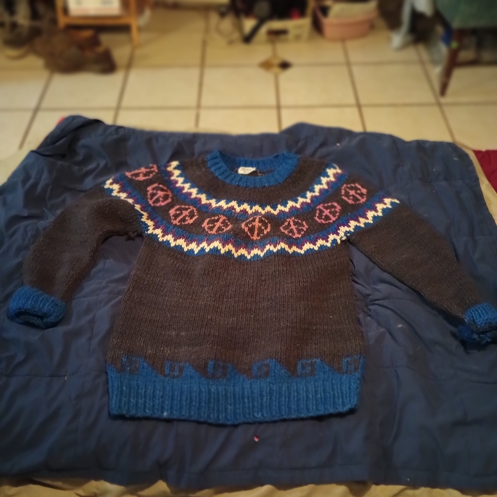 PEACE sweater thanks to the Grateful Dead Oakland Collesium